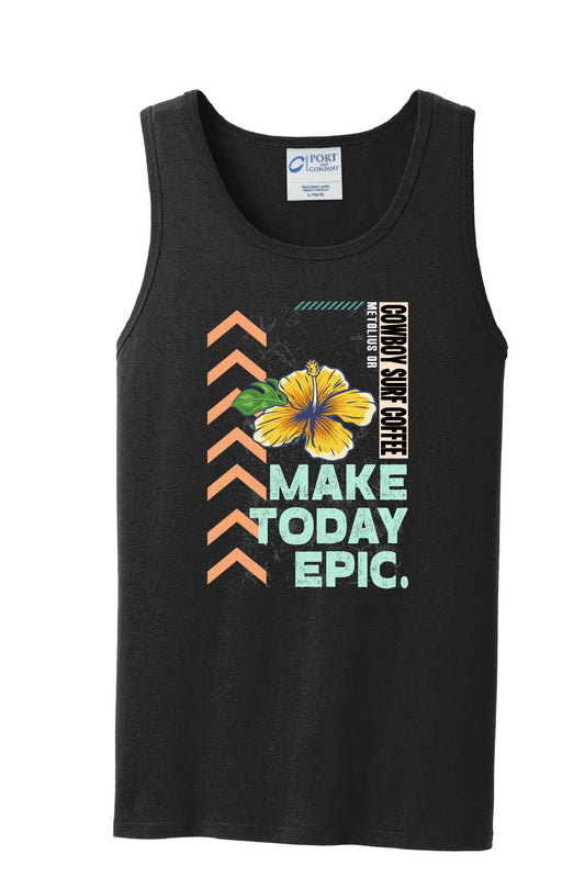 Cowboy Surf Coffee Chevron Men's Tank Top