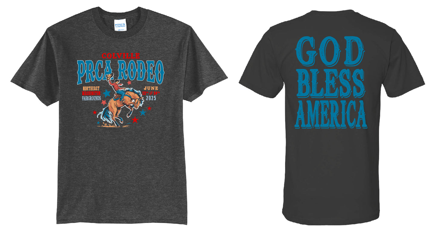 Colville Rodeo Youth or Adult T-Shirt Dark Heather