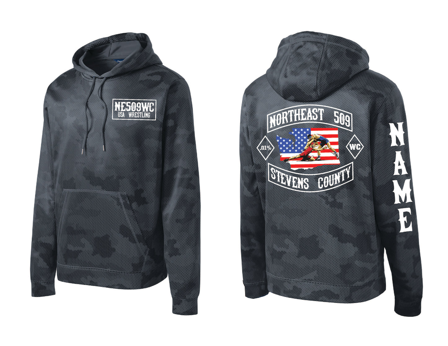 509 Sport Tek Camo Hoodie PERSONALIZED