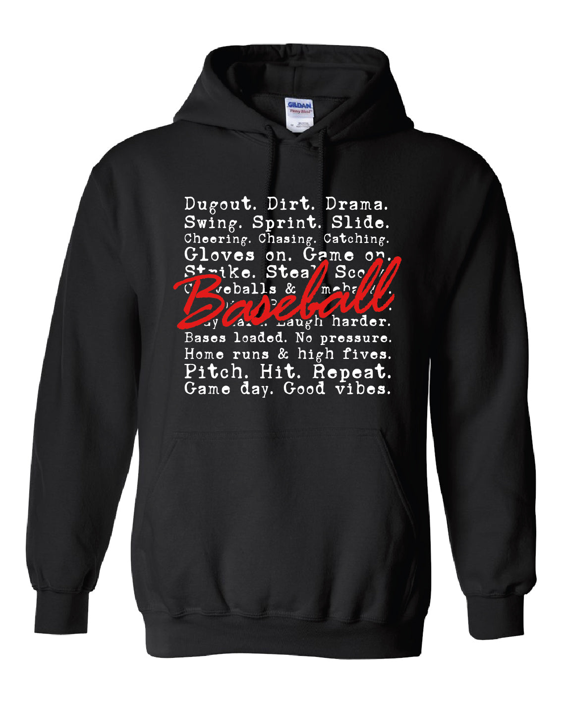 Baseball Life Youth or Adult Hoodie
