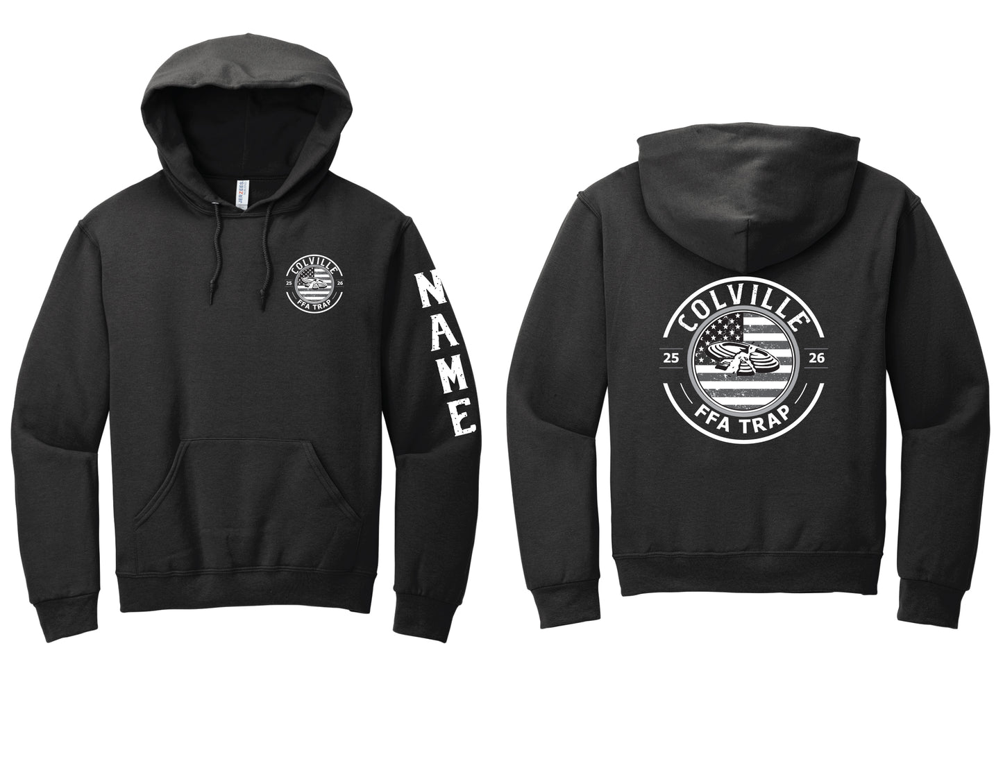 Black FFA Trap Hoodie PERSONALIZED