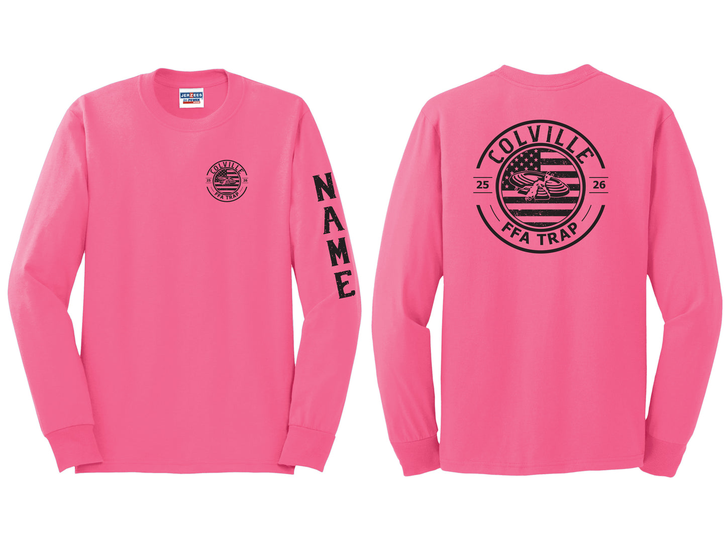 Pink FFA Trap Long Sleeve PERSONALIZED