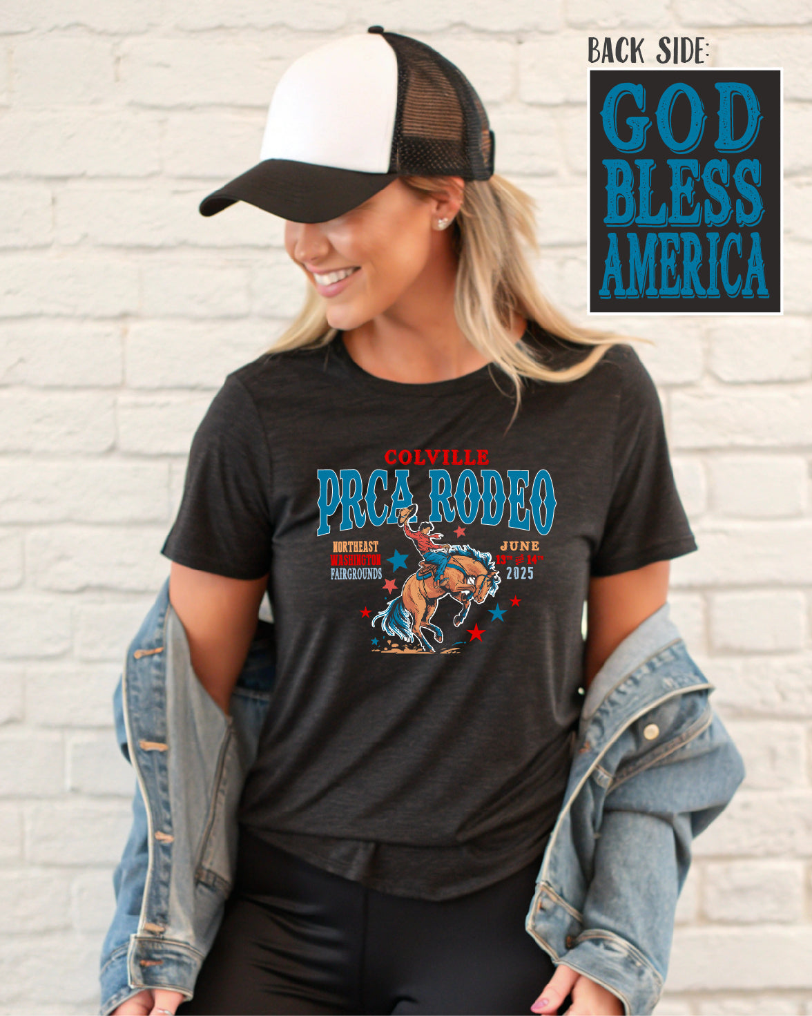 Colville Rodeo Bella+Canvas T-Shirt Dark Heather