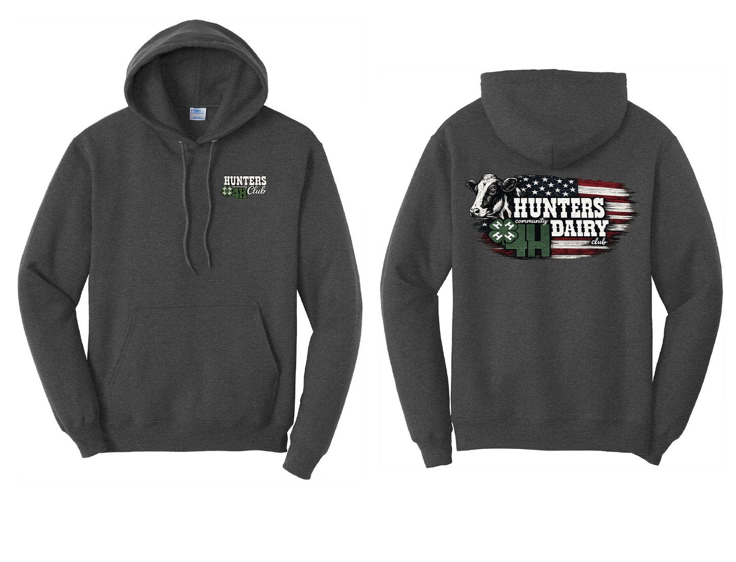 Hunters 4H Dairy Youth or Adult Hoodie