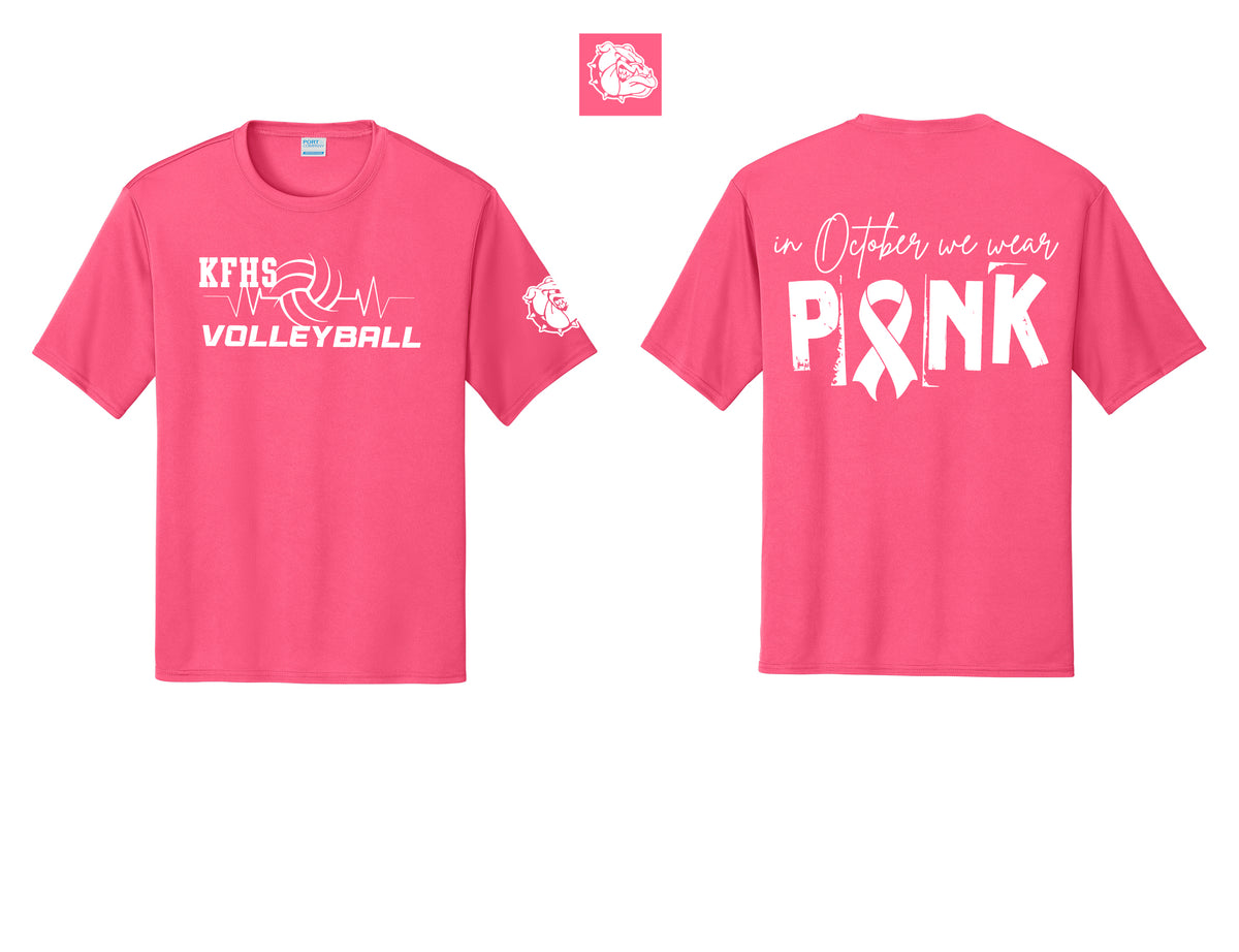 KF Volleyball Performance Pink out T-Shirt
