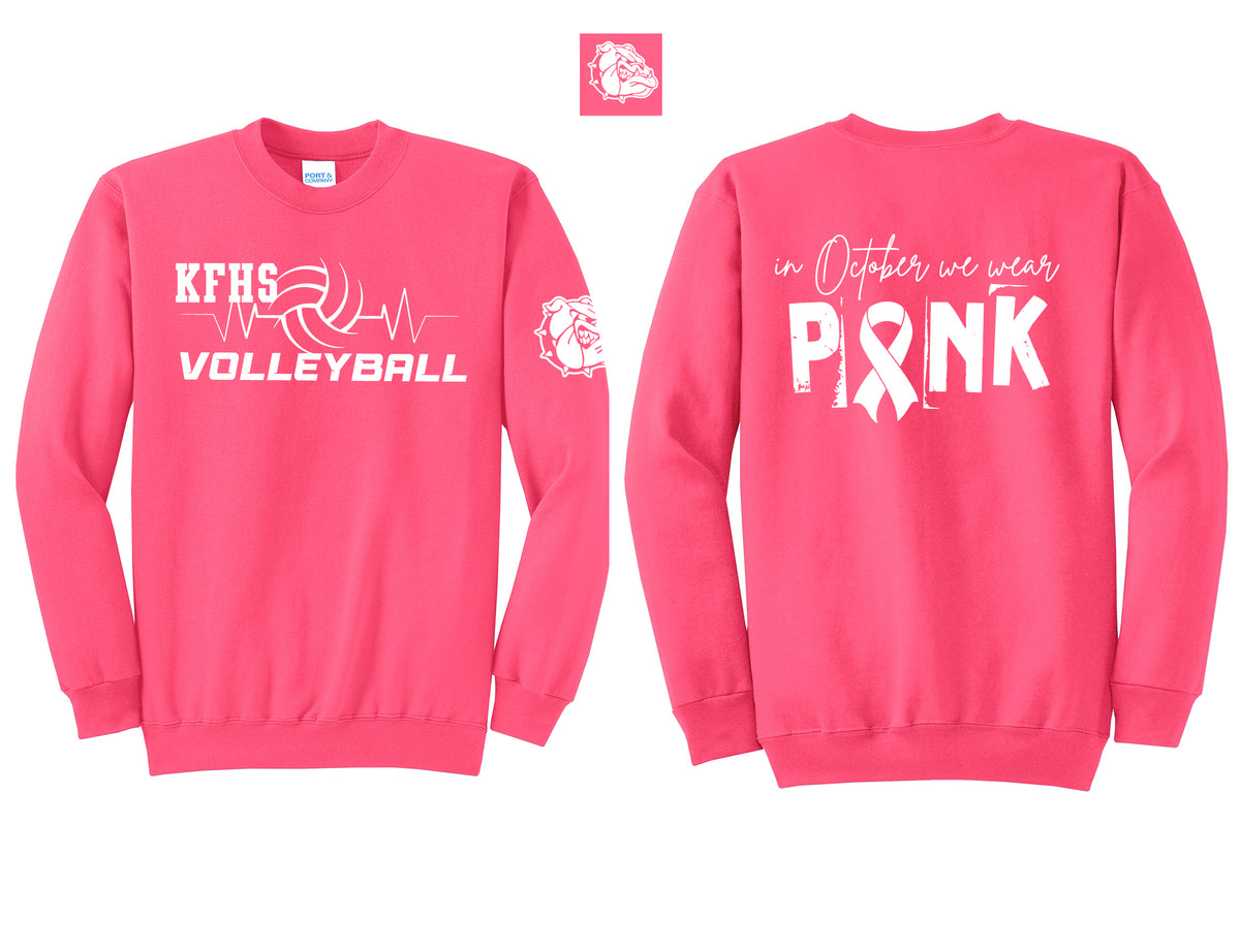 KF Volleyball Pink Out Crewneck