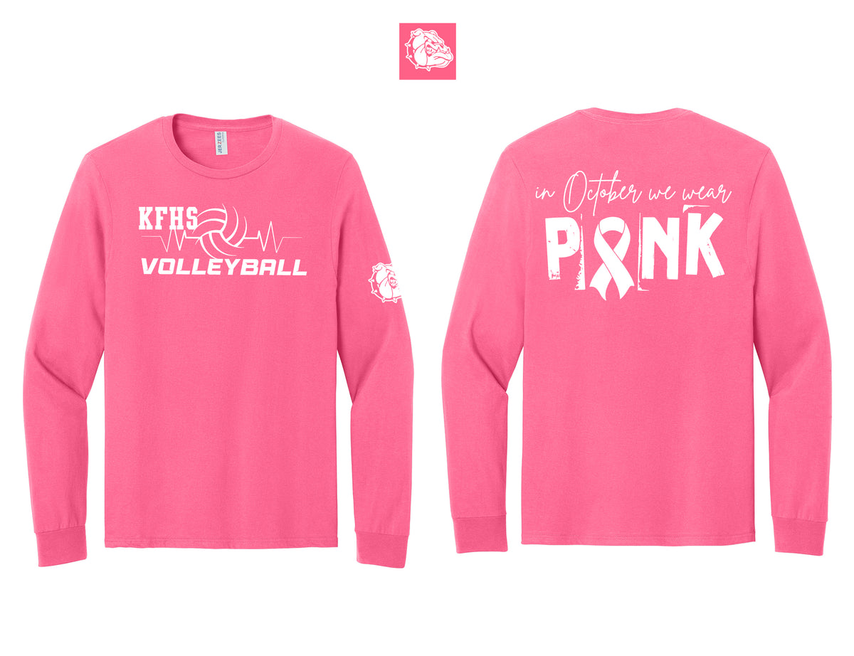 KF Volleyball Pink Out Long Sleeve