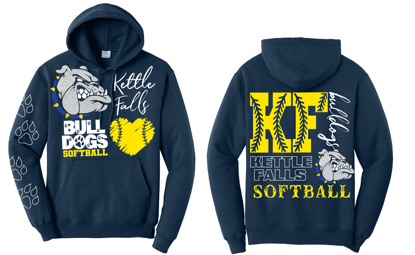 KF Softball Collage Hoodie