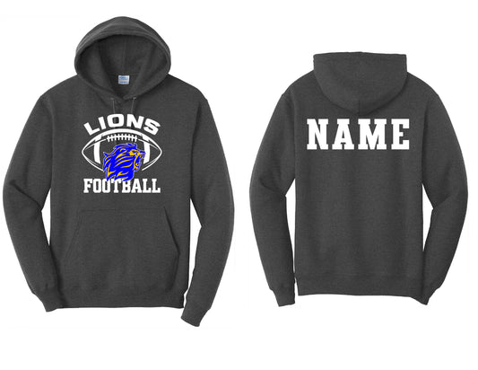 Lions Football Hoodie PERSONALIZED