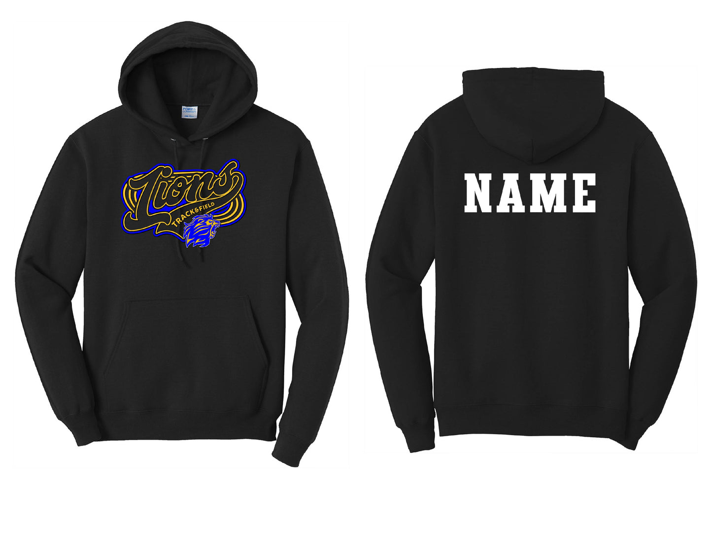 Lions Track & Field Hoodie PERSONALIZED