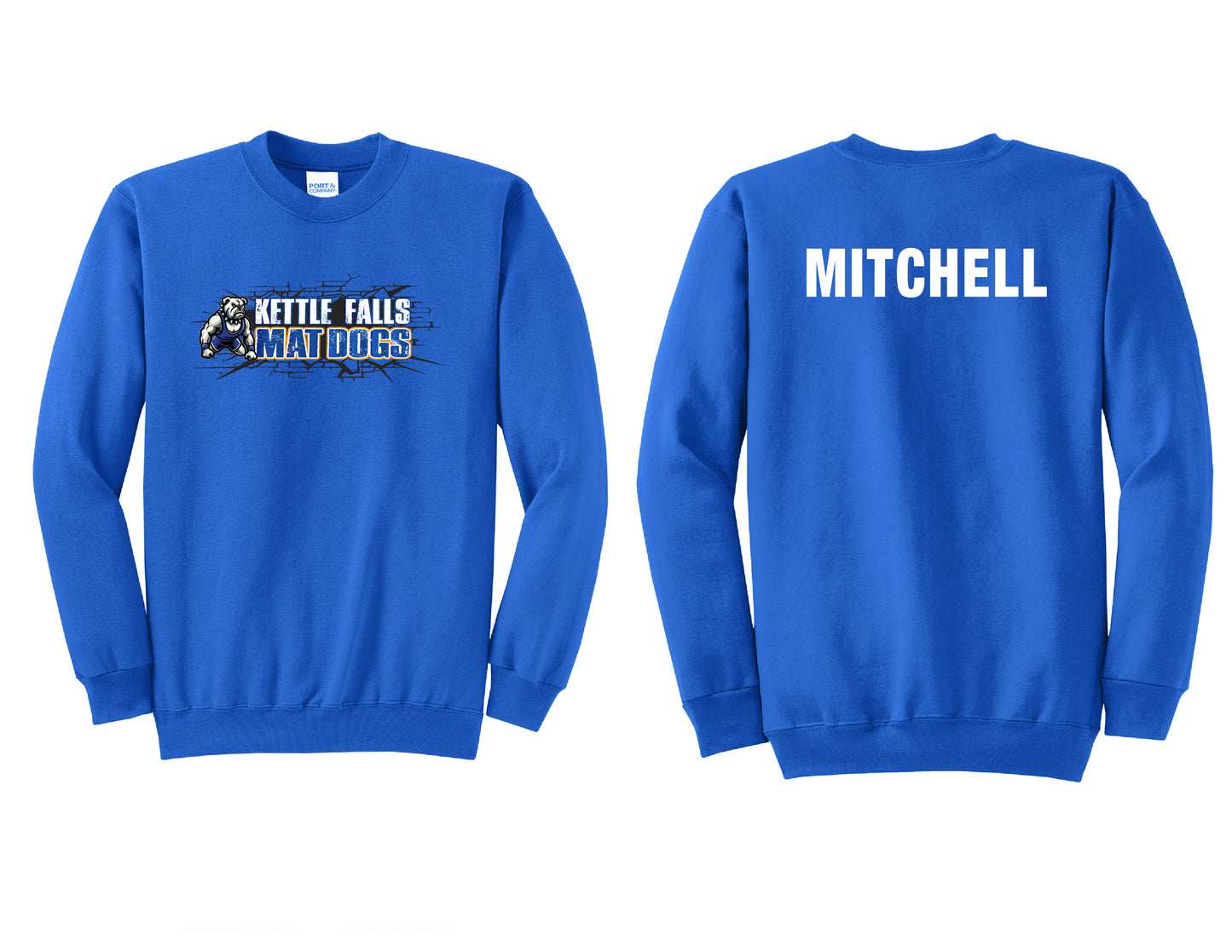 Mat Dogs PERSONALIZED Youth & Adult Crewnecks