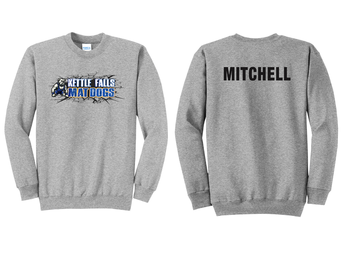 Mat Dogs PERSONALIZED Youth & Adult Crewnecks