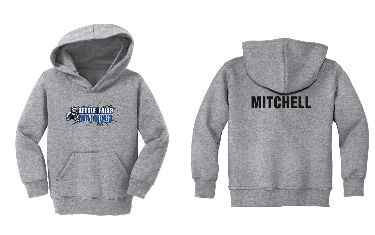 Mat Dogs PERSONALIZED Toddler Hoodie