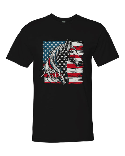 Americana Horse T-Shirt