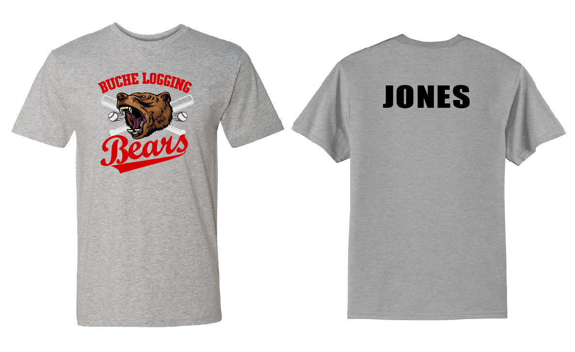 Bears Baseball Bats PERSONALIZED Youth or Adult T-Shirt