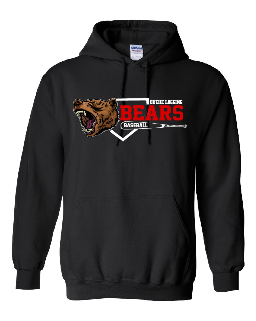 Bears Baseball Diamond Youth Hoodie