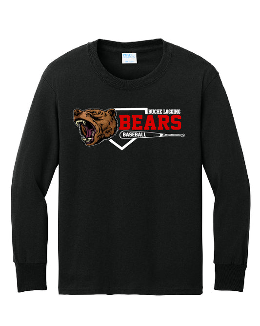 Bears Baseball Diamond Adult Long Sleeve