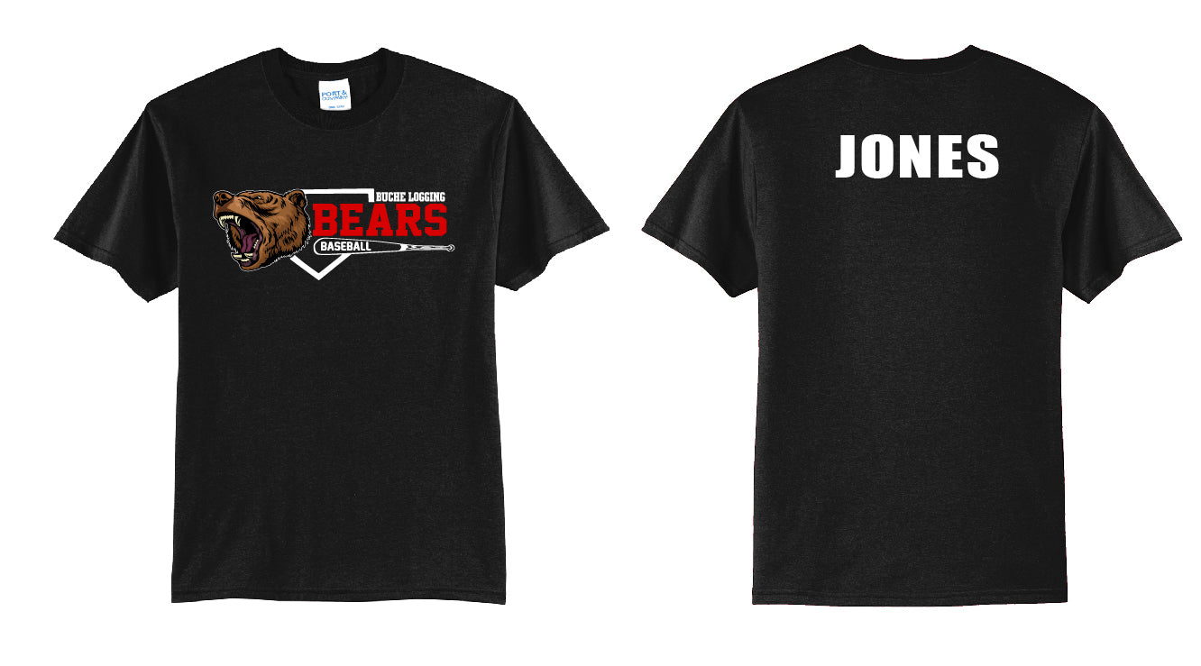 Bears Baseball Diamond PERSONALIZED Youth or Adult T-Shirt