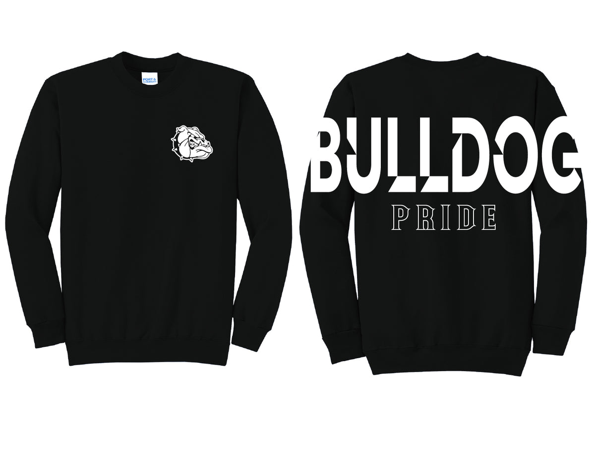 Bulldog Pride Oversized Print Crewneck