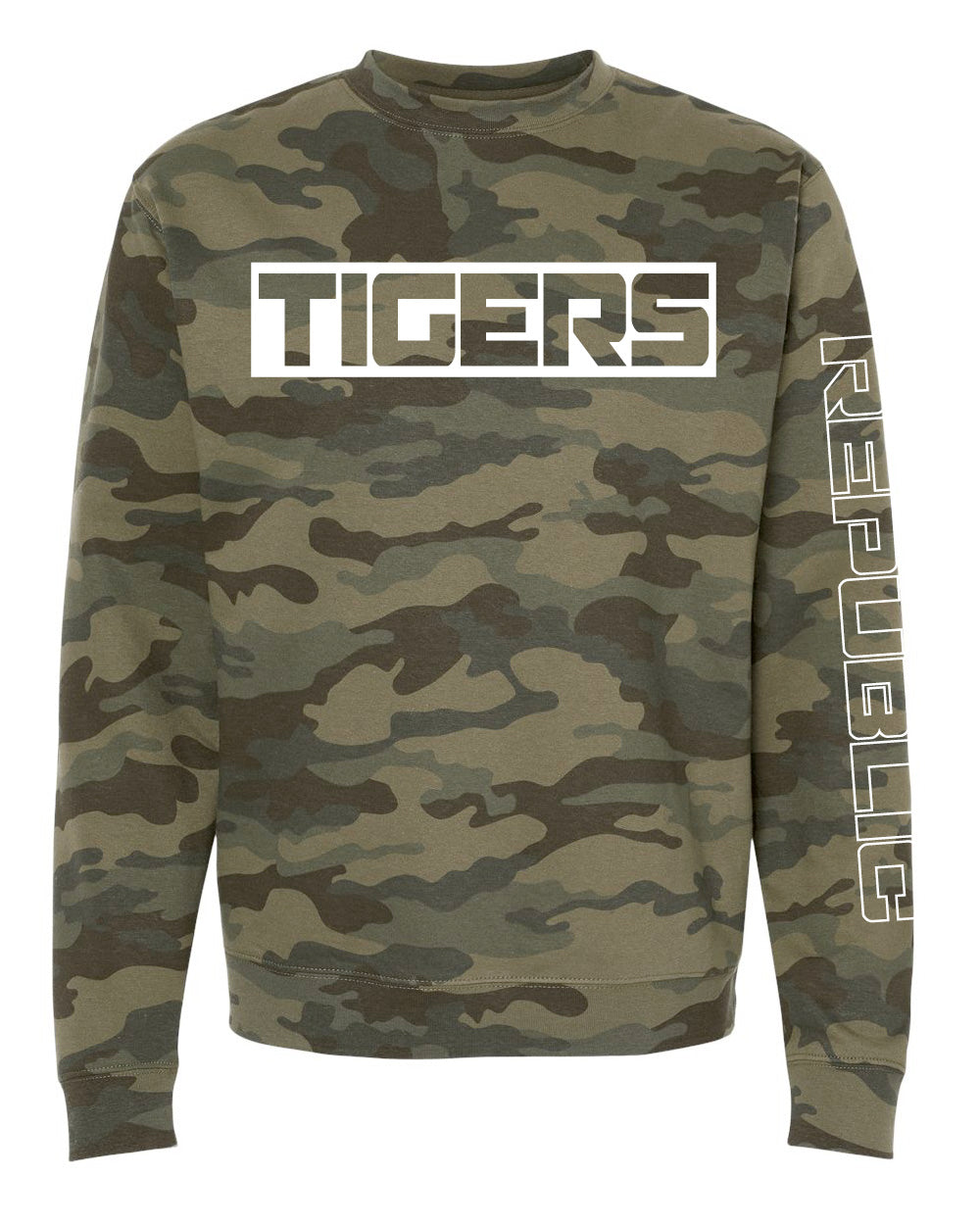 Forest Camo Tigers Crew