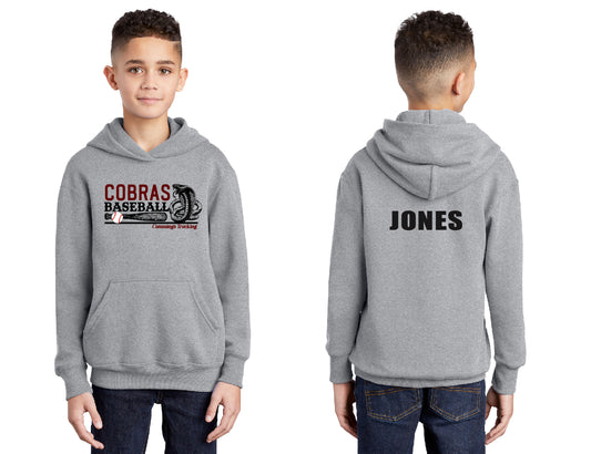 Cobras Baseball PERSONALIZED Youth Hoodie