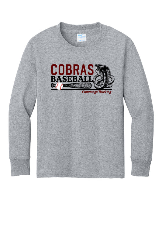 Cobras Baseball Adult Long Sleeve