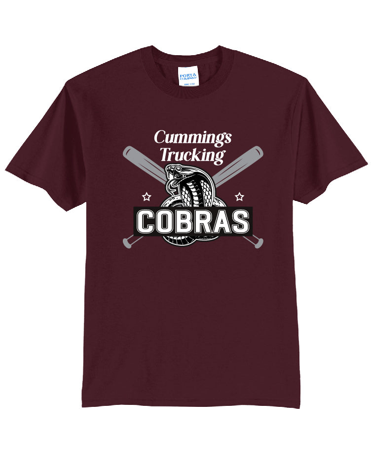 Cobras Baseball Bats Youth or Adult T-Shirt