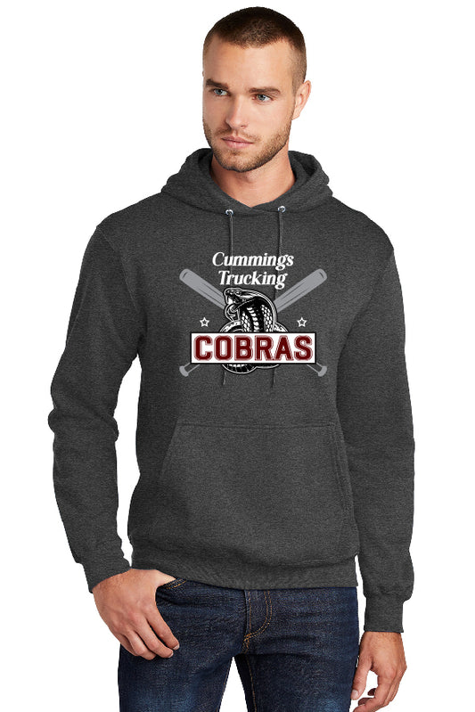 Cobras Baseball Bats Adult Hoodie