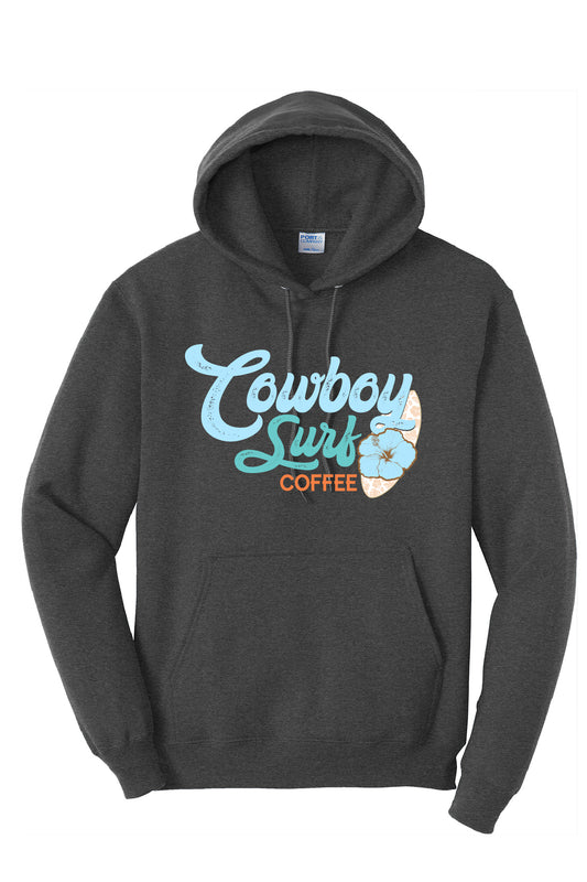 Cowboy Surf Coffee Blue Logo Youth or Adult Hoodie