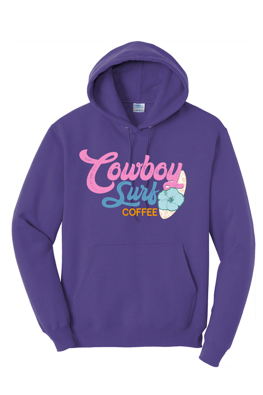 Cowboy Surf Coffee Pink Logo Youth or Adult Hoodie