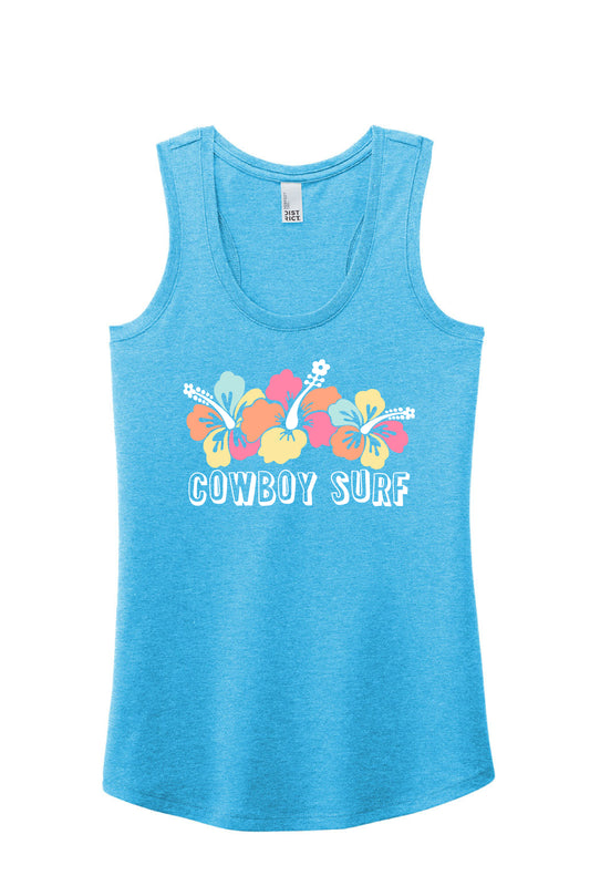 Cowboy Surf Flower Women's Tank Top