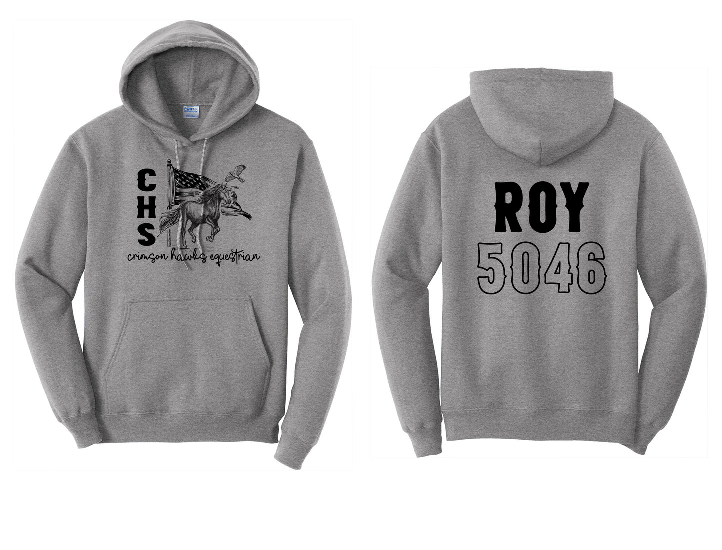 Crimson Hawk Equestrian PERSONALIZED Hoodie