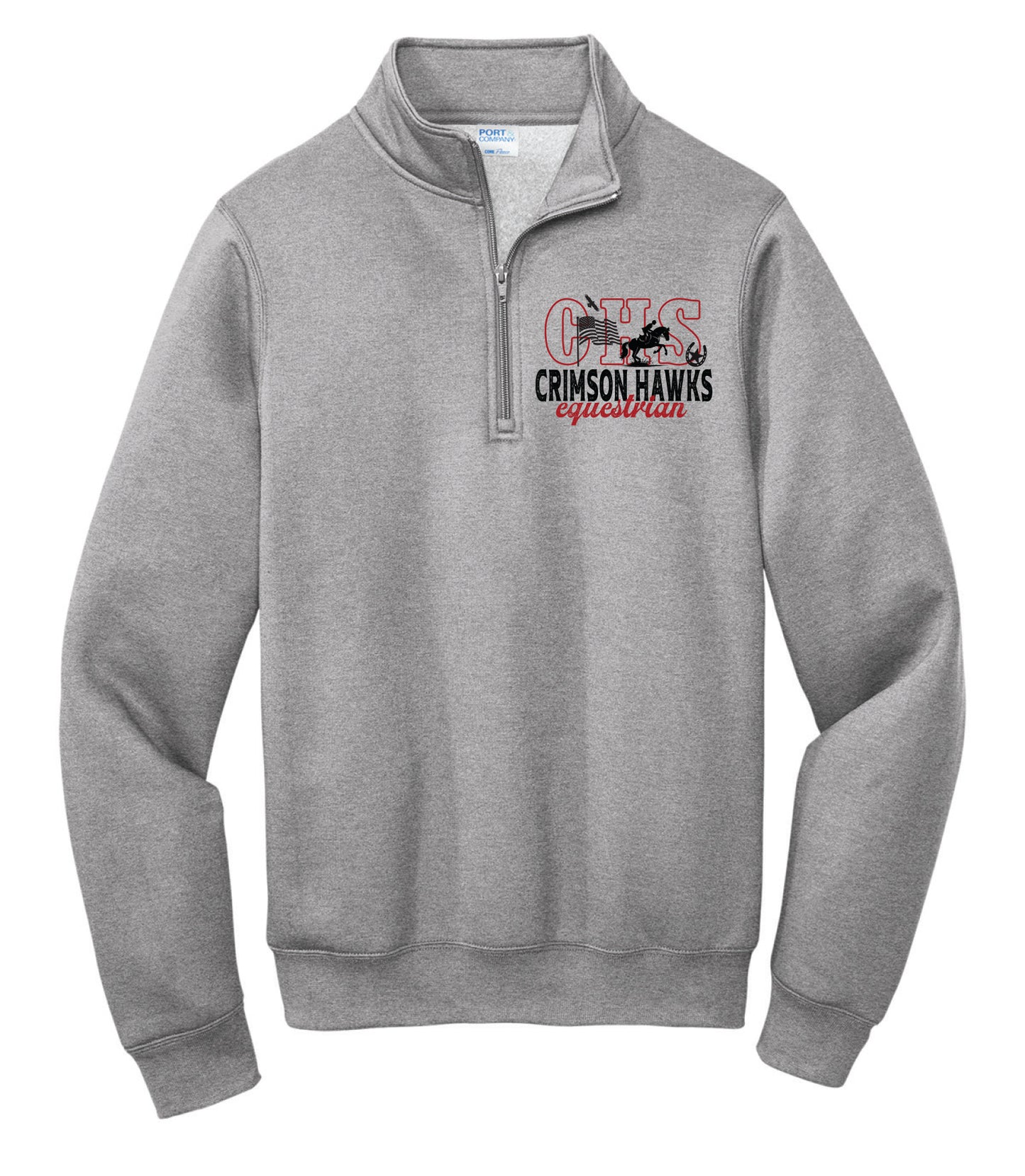 CHS Crimson Hawks Equestrian Quarter Zip