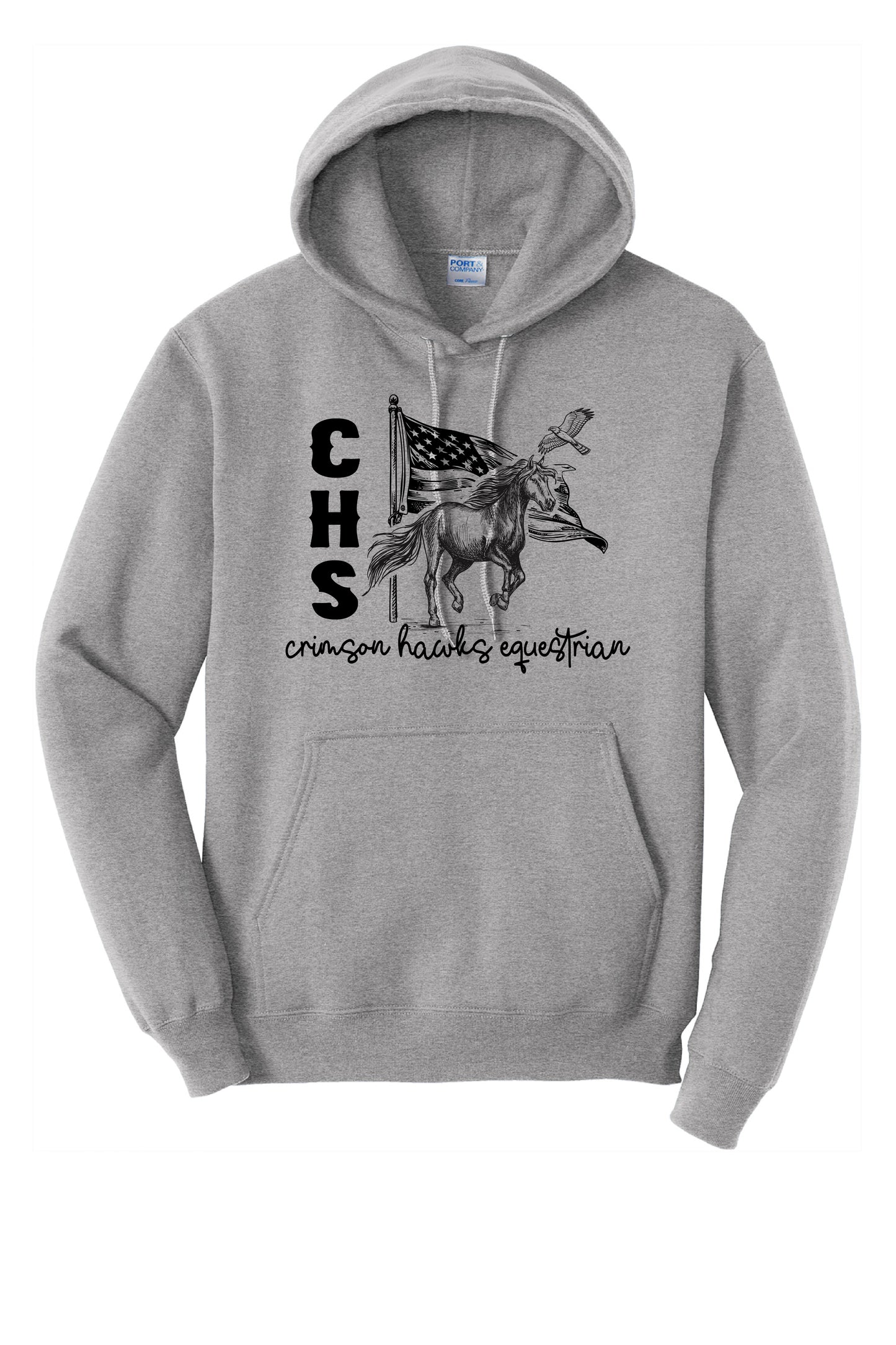 Crimson Hawk Equestrian PERSONALIZED Hoodie