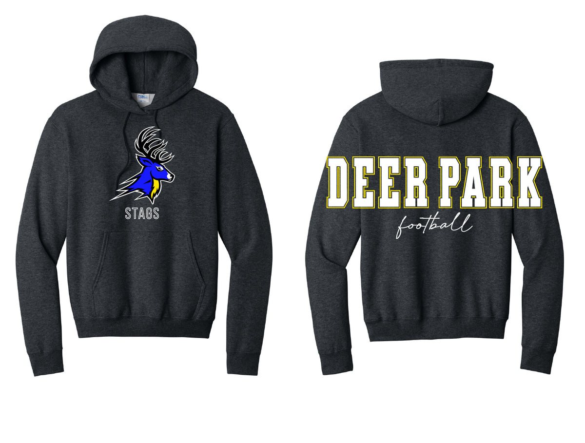 Deer Park Football Oversized Print Hoodie