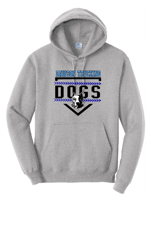Dogs Baseball Seam Youth Hoodie