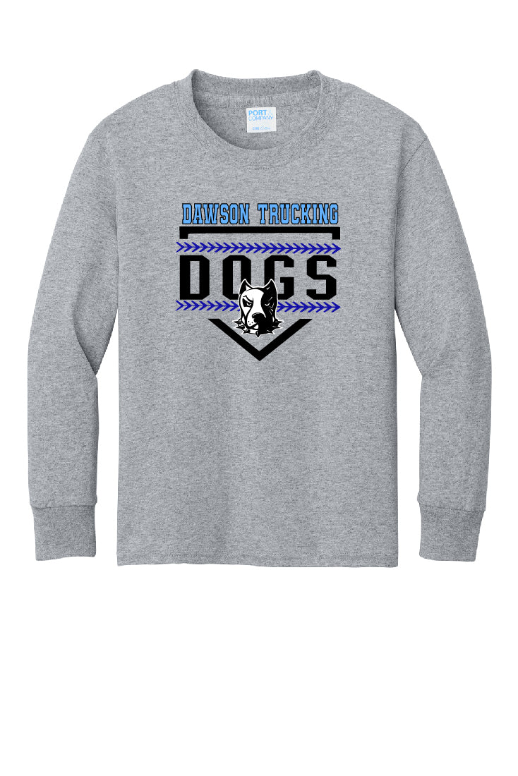 Dogs Baseball Seams Adult Long Sleeve