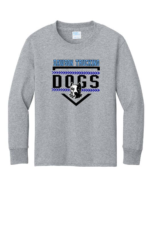 Dogs Baseball Seams Adult Long Sleeve