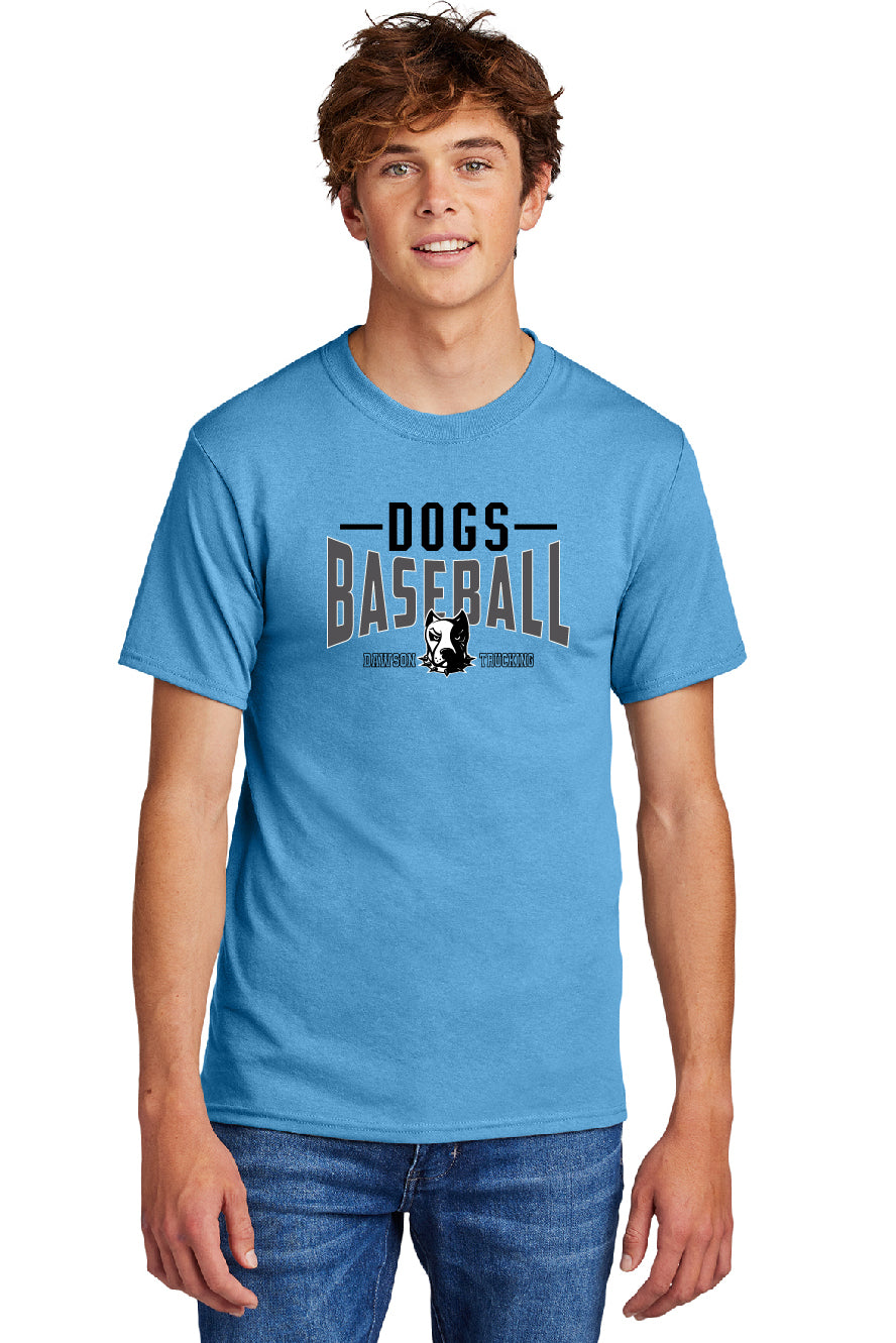 Dogs Baseball Stripe Youth or Adult T-Shirt
