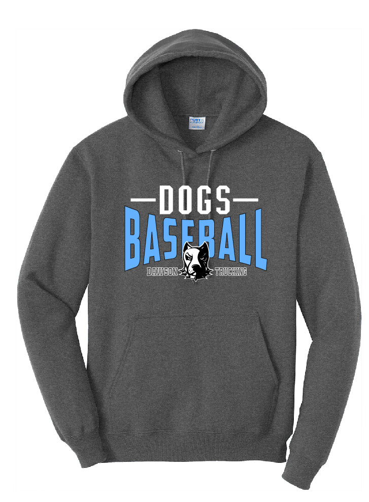 Dogs Baseball Stripe Youth Hoodie