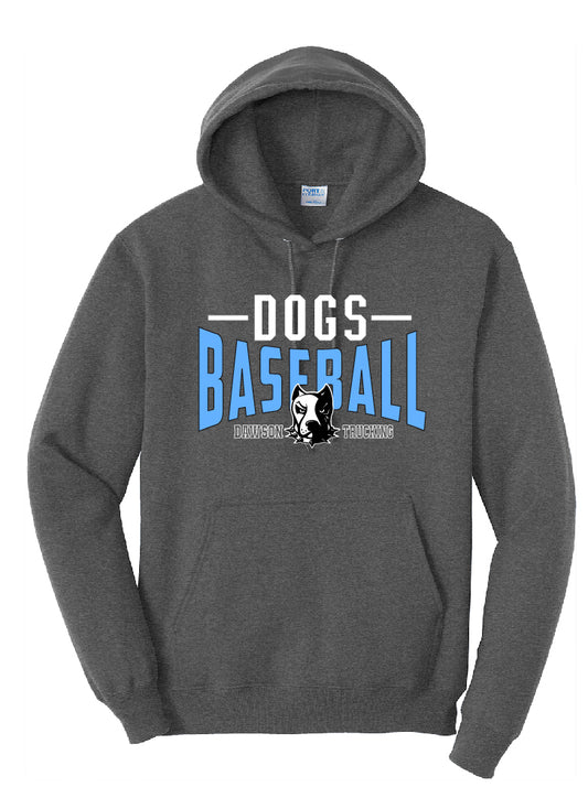 Dogs Baseball Stripe Adult Hoodie