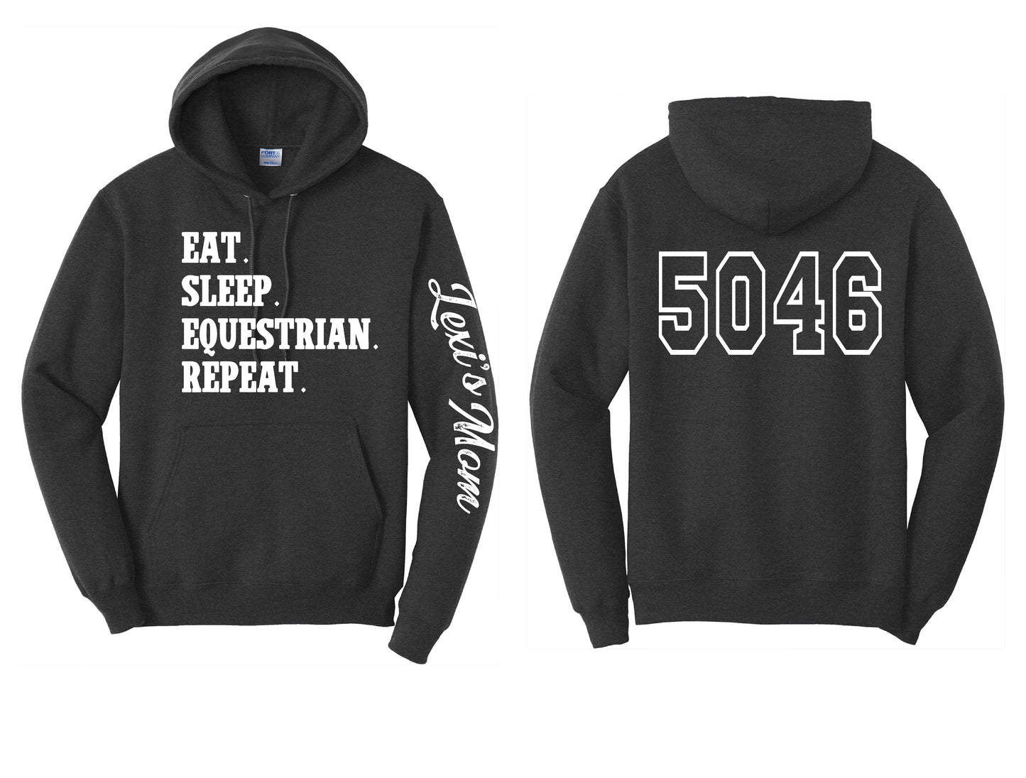 Eat Sleep Equestrian PERSONALIZED Hoodie