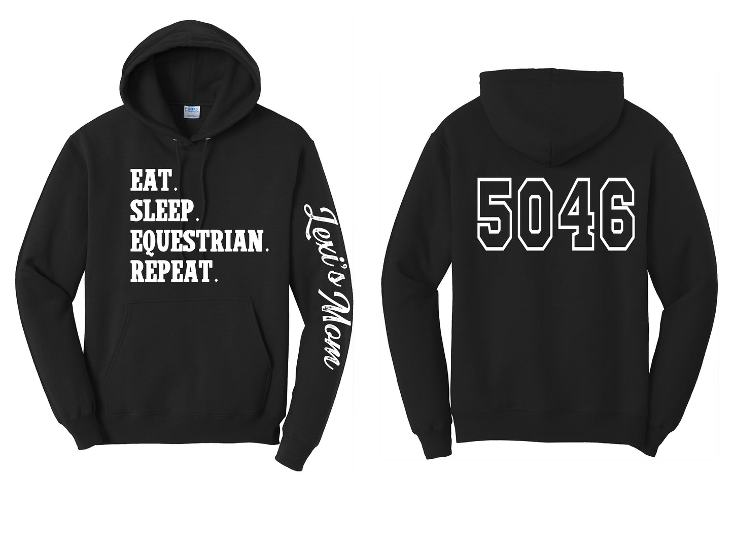 Eat Sleep Equestrian PERSONALIZED Hoodie