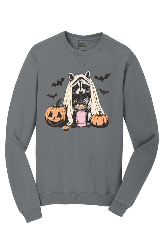 Beach Wash Raccoon Crewneck