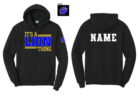 It's a Lions Thing Hoodie PERSONALIZED