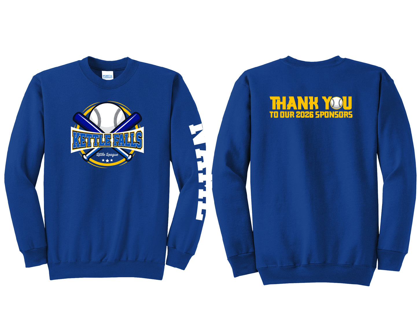 KF Little League Royal Crewneck