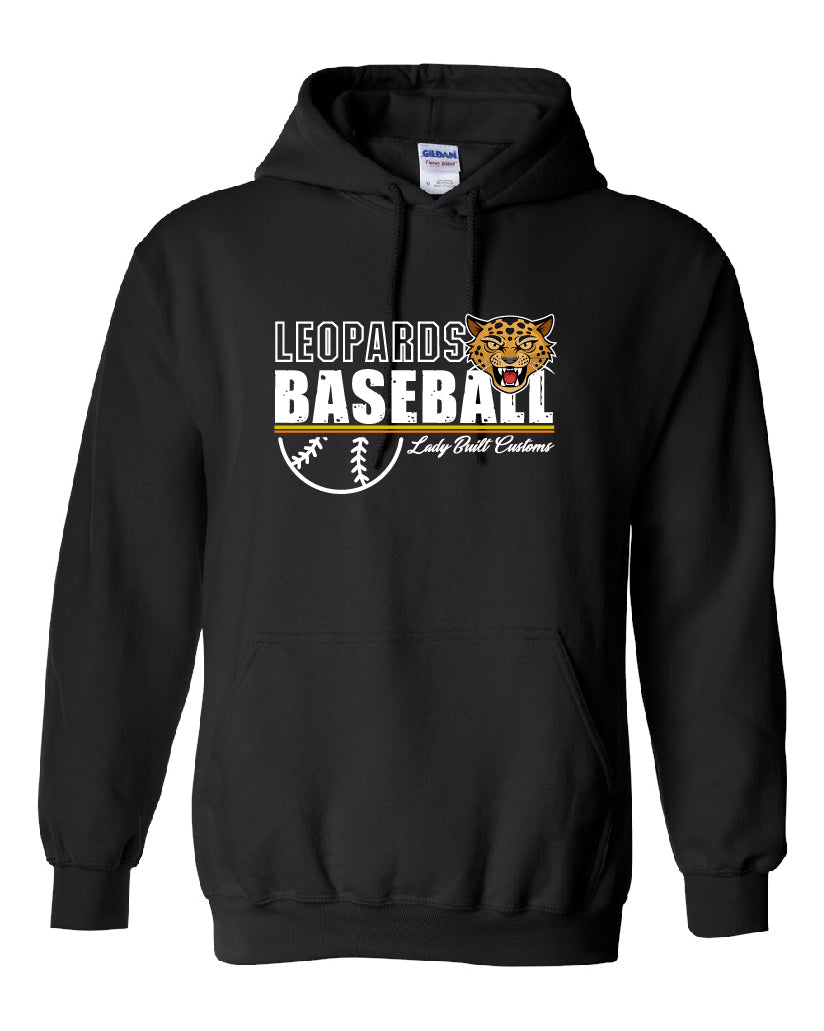 Leopards Baseball Stripe Youth Hoodie