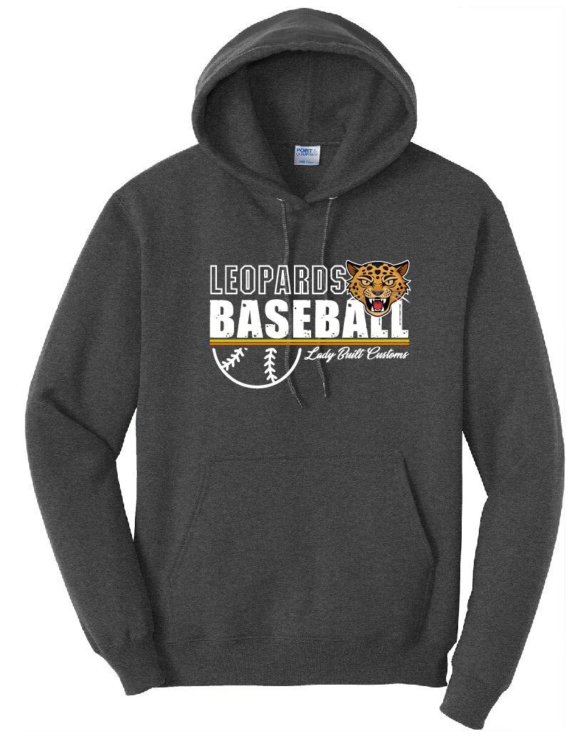 Leopards Baseball Stripe Youth Hoodie