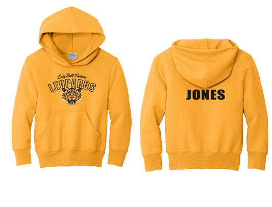 Leopards Baseball PERSONALIZED Youth Hoodie
