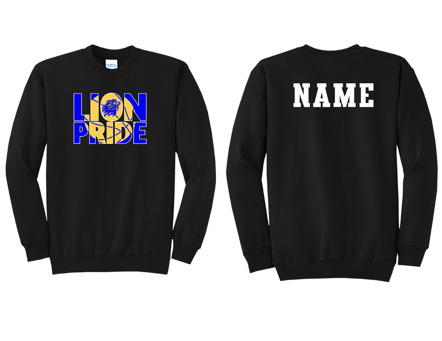 Lions Pride Basketball Crewneck PERSONALIZED